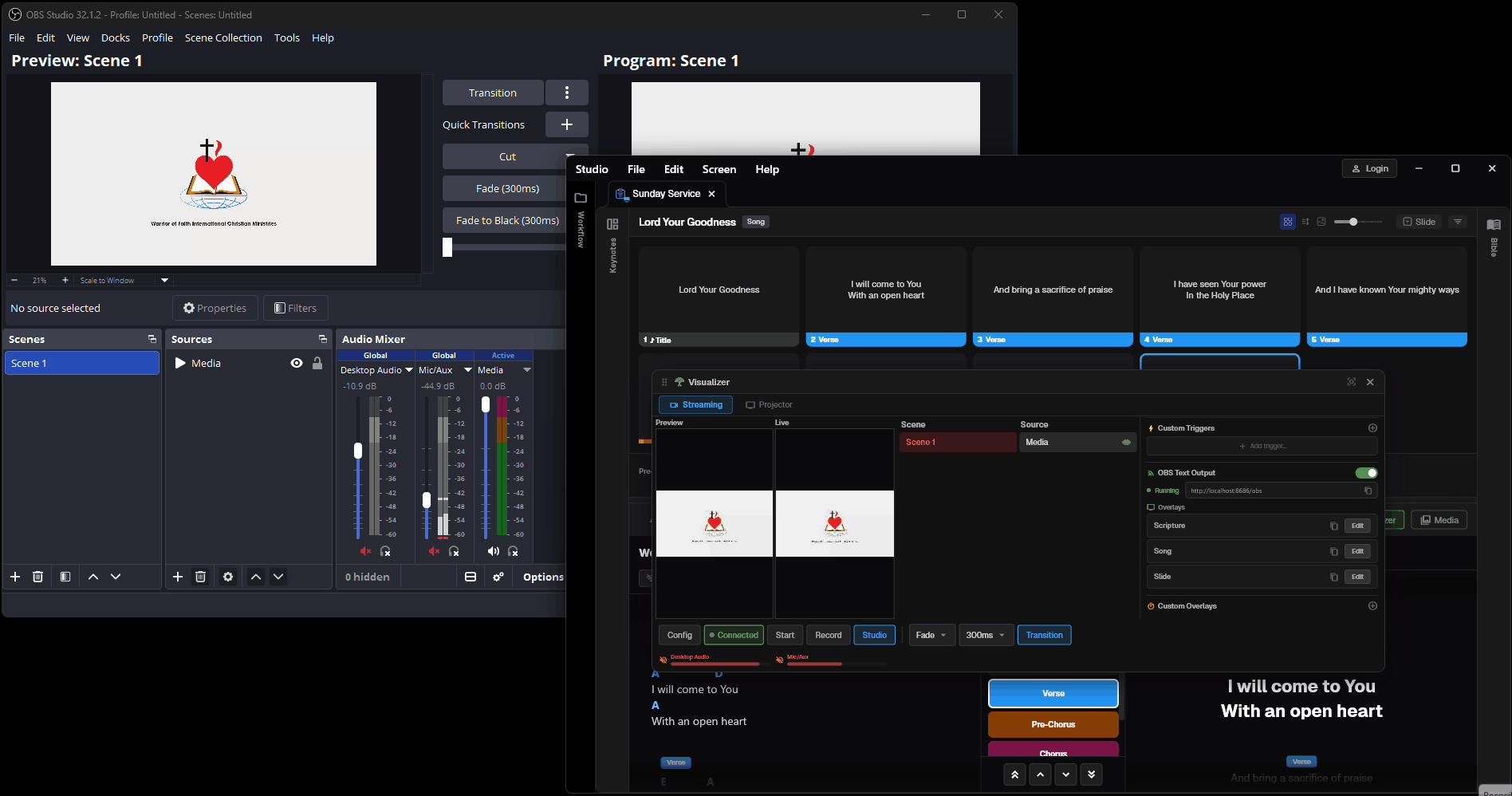 Connecting overlays between Studio and OBS