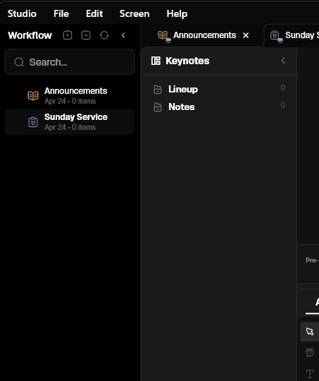 Organizing service files